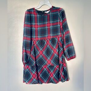Draper James Long Sleeve Plaid Dress